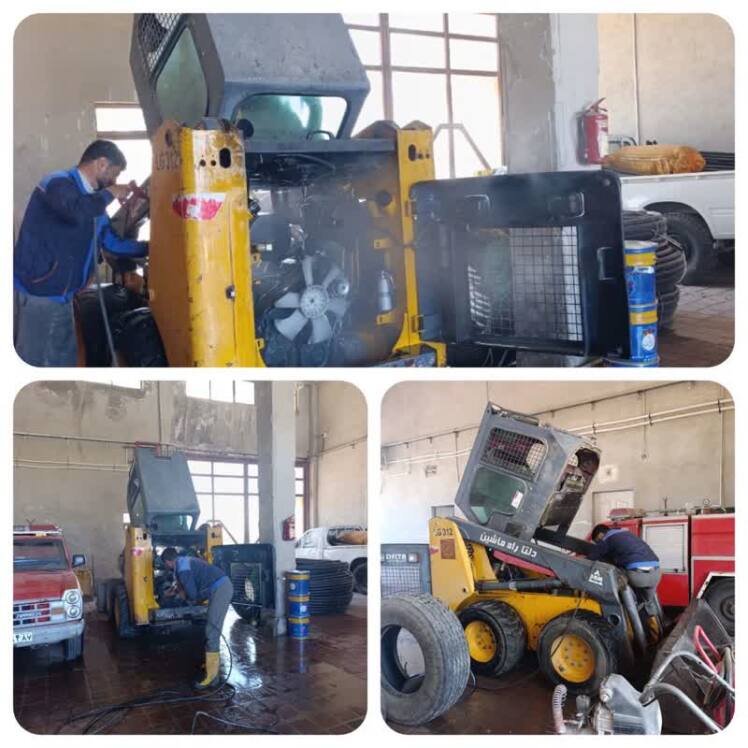 اورهال و تعمیر ماشین آلات شهرسازی در راستای تداوم خدمات رسانی به همشهریان و امور عمرانی شهرداری